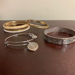Alex &Ani & Coach Sterling Silver bracelet bundle